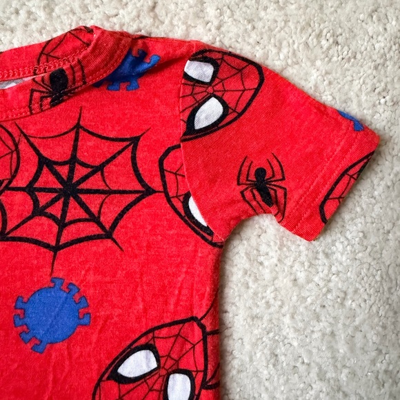 Marvel Red Spider-Man Two Piece Toddler Pajama Set - Picture 5 of 11